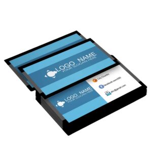 Cartão de Visita 4x0 Cores ( frente ) Papel Couchê 250gr.